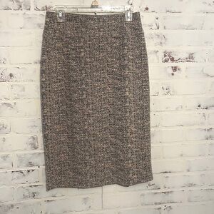 Tweed Elastic Pencil Skirt